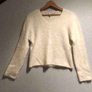 Off white angora sweater